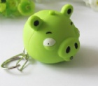 YL-K118 funny pig LED keychain with sound