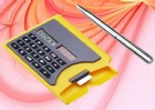 YL-T703 8 Digital Solar Calculator With Business Card Holder/ gift calculator