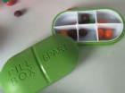 YL-P105 6 case pillbox /portable plastic pillbox