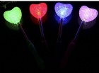 YL-T906 LED heart shape flashing spring stick /LED heart rocking stick /nightclub props