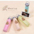 YL-T1130 fragrant wheat double layer glass cup with phone stand /glass cup /glass bottle