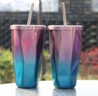 YL-T1189 Rhomboid Ice cup / stainless steel cup /Straw cup