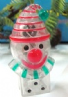 YL-K121 Transparent clown LED keychain with sound