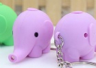 YL-K136 Q-elephent LED keychain with sound