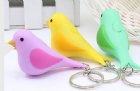 YL-K138 bird LED keychain with sound