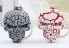 YL-k173 skull shape LED keychain with sound