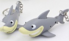 YL-k175 shark shape LED keychain with sound