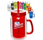 YL-T831 Double beer mug / straw mug /starbuck coffee mug