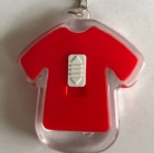 YL-K192 Acryl clothes shape LED keychain light /keychain torch