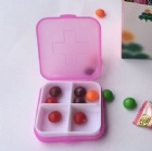 YL-P109 4 case pillbox /portable plastic pillbox