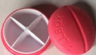 YL-P110 round shape 4 case pillbox /portable plastic pillbox