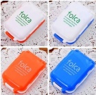 YL-P114 8 case pillbox /3 layer medicine box / foldable pillbox /portable plastic pillbox /plastic storage box