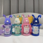 YL-T1404 rabbit shape pp children bottle , children straw bottle ,plastic children kettle ,baby water bottle ,student water bottle